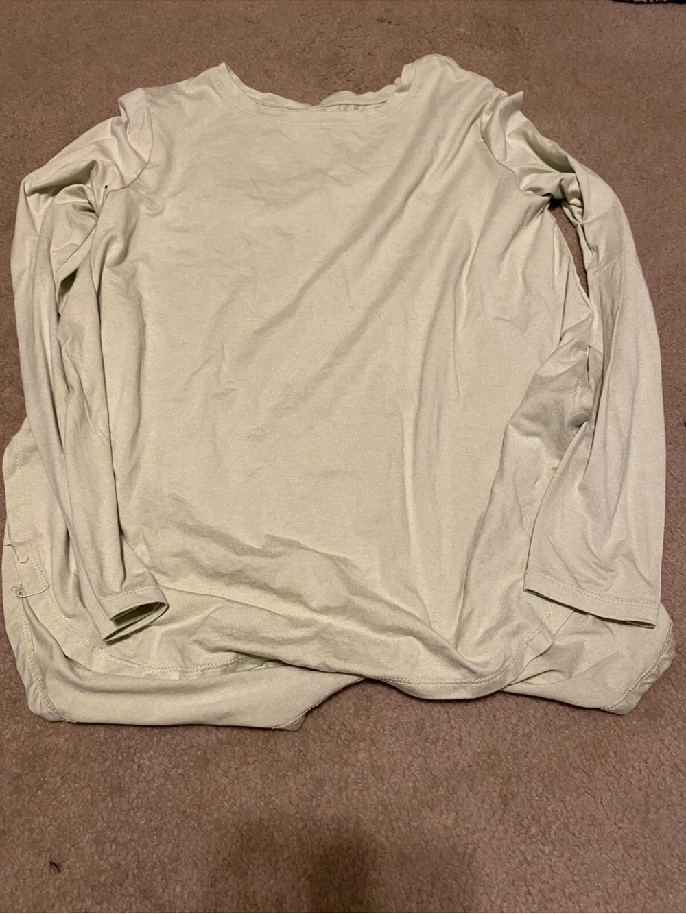Layers Xl Light Green Long Sleeve Shirt Women